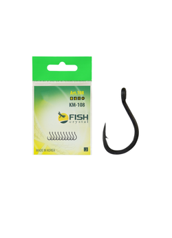 Крючок рыболовный Fish Crystal KM108 с ушком №16 (5 упаковок)