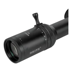Прицел оптический BRITE LPVO 1-6X24 IFR - крупный план окуляра и рычага зума