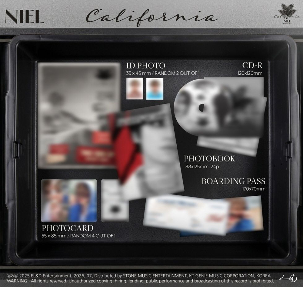 Альбом NIEL - CALIFORNIA 4th Single Album