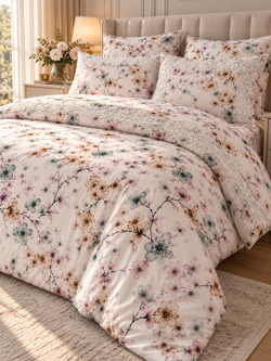 Gelin Home КПБ 6 пр. ZENAN зелёный цвет пододеяльник 200*220, простынь 240*260, наволочки 50*70 2шт, декоративные наволочки 50*70 2шт GLNN545 — фото 11