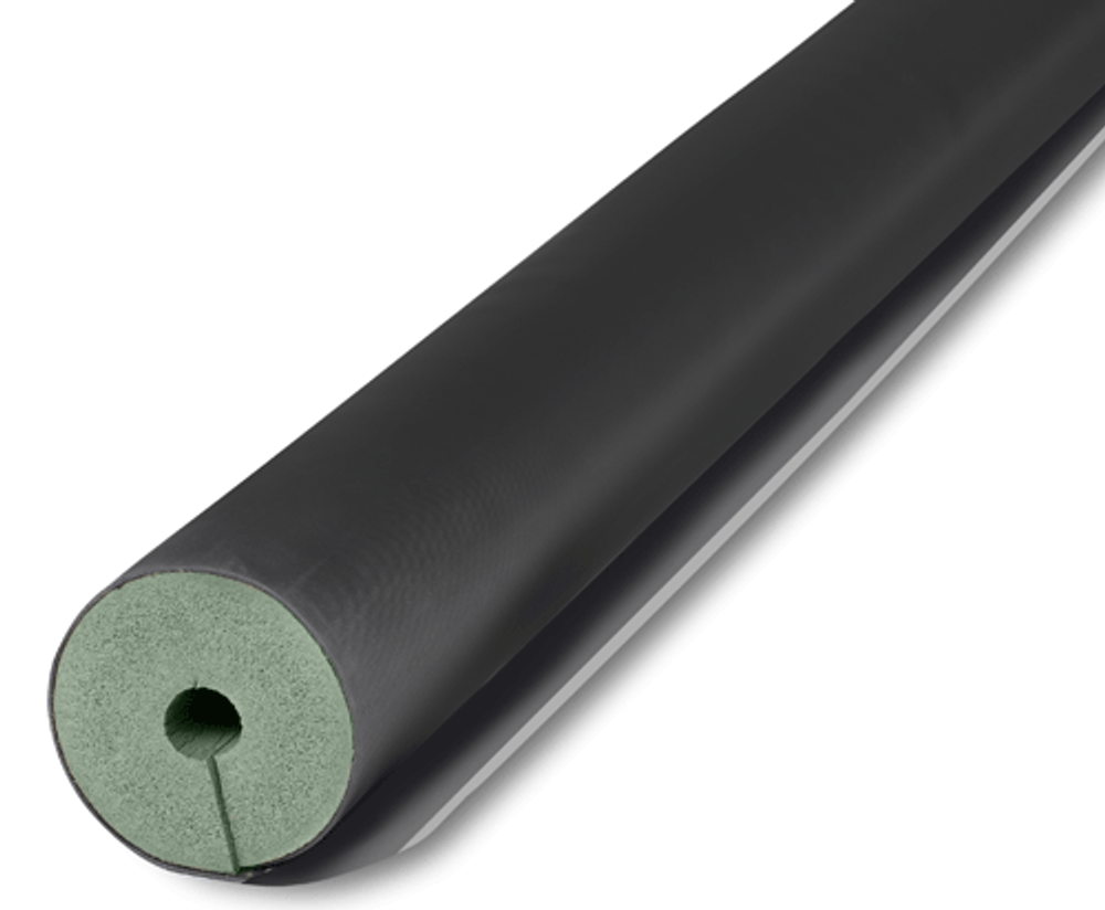 Трубка из вспененного каучука K-FLEX ST с покрытием IN CLAD black толщина 19 мм Тмакс=80°C черный