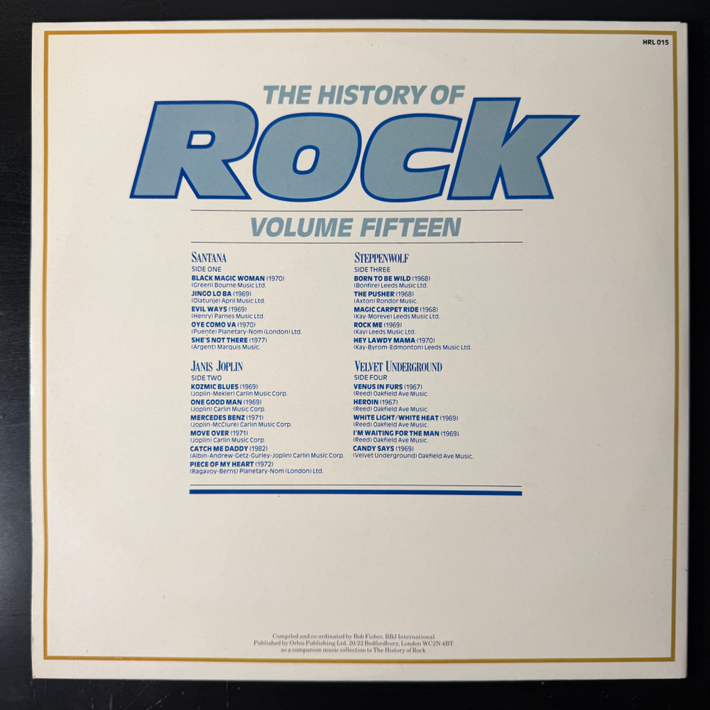 Сборник History Of Rock 15 2LP (Англия 1983г.)
