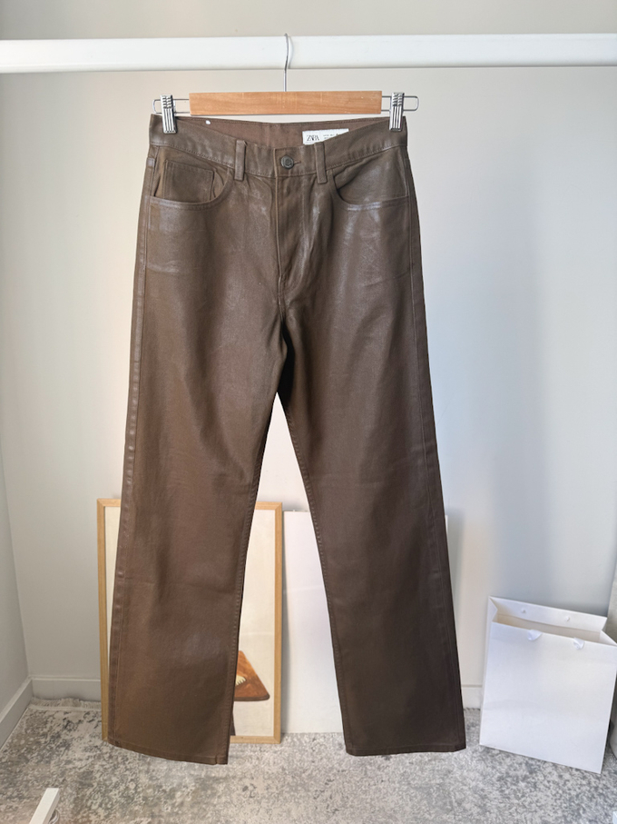 Новые хлопковые брюки Zara, S