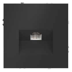 Розетка компьютерная встраиваемая VOLTUM S70 RJ45 кат.6, (черный матовый)