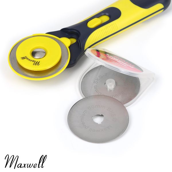 Лезвие для роликового раскройного ножа d60мм Maxwell premium RB-60, 2 шт