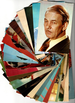 Подборка открыток с артистами СССР - 70, 80-е годы - 25 штук — чистые, без повторов