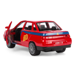 Модель ин. мет. "Lada 110 Спорт" 12см, двери, красный с сжелтым, в коробка SB-16-44-S-WB (Технопарк)
