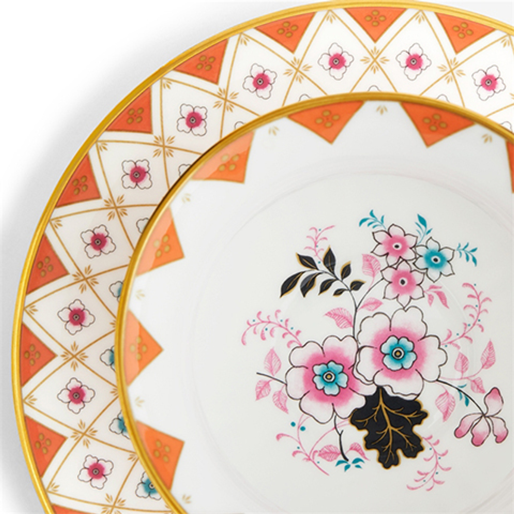 Чайная пара 180мл Wedgwood Wonderlust оранжевая