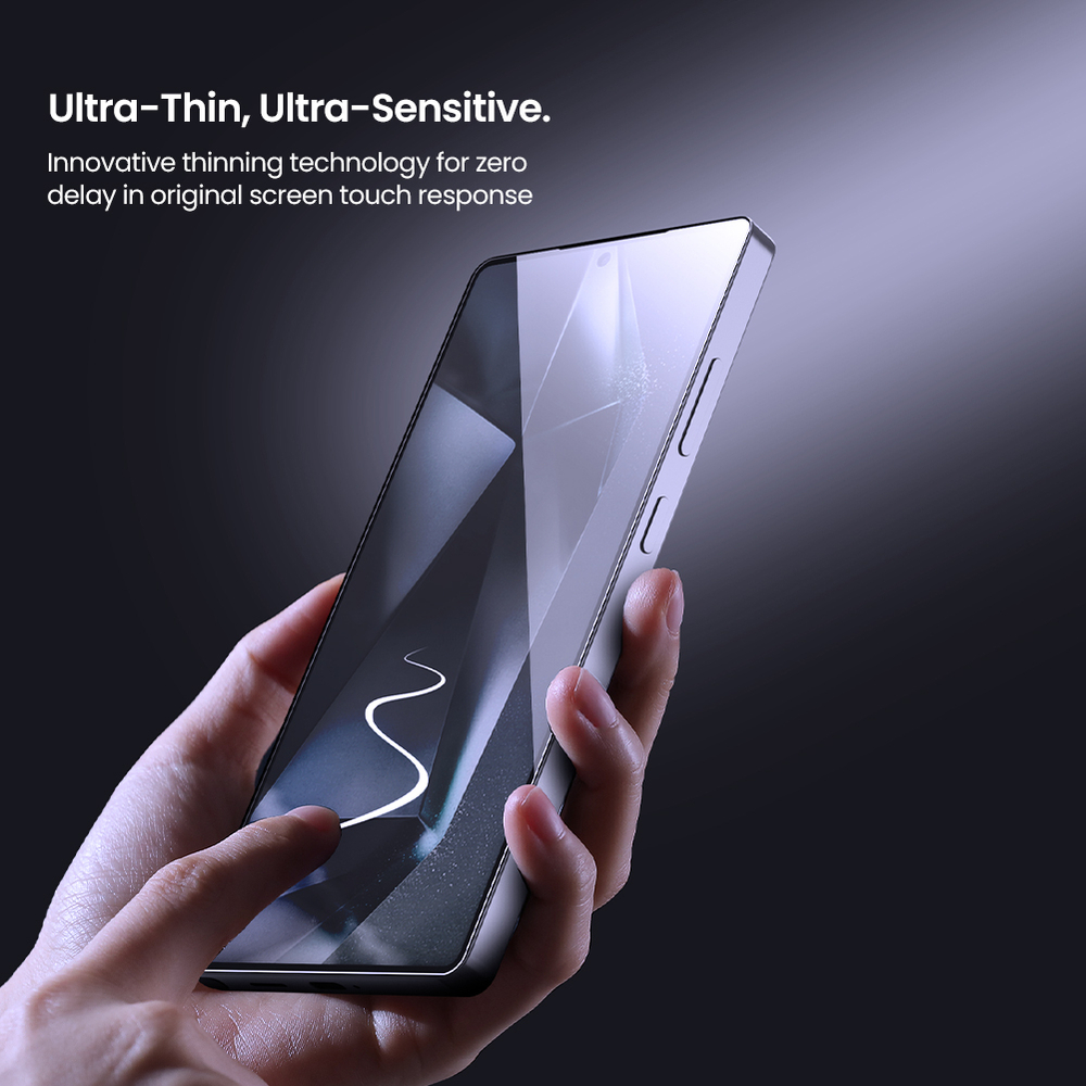 Стекло с прозрачными рамками от Nillkin для Samsung Galaxy S25 Ultra, серия H+Pro Anti-Explosion Glass Screen Protector (в комплекте ванночка для установки)