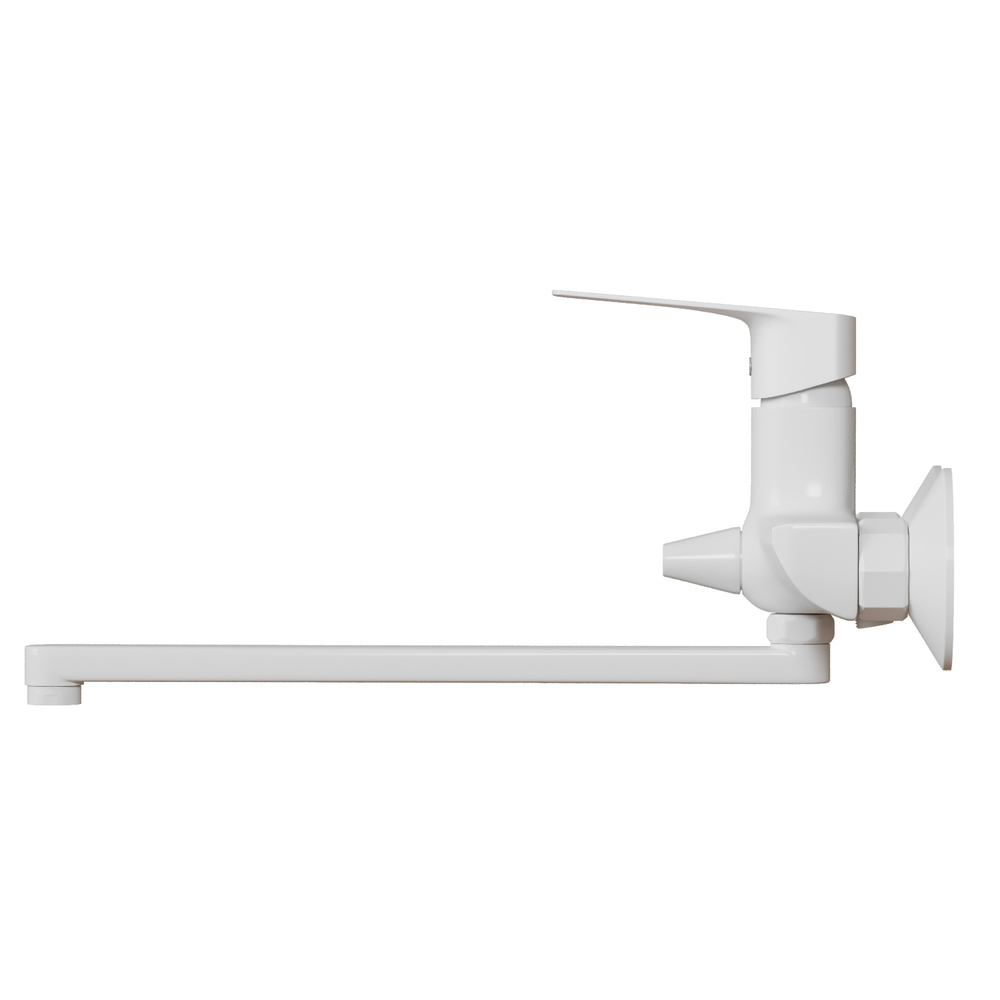 Смеситель для ванны и раковины 35k MIXLINE МЛ15-02 (ML15-02W) БЕЛЫЙ