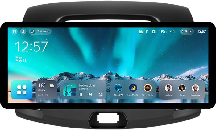 Магнитола для Hyundai Elantra 4 2006-2011 - Teyes CC4 монитор 12.3" 2K QLED + рамка 9, Android 14, Быстрейшая, Snapdragon 680, DSP, CarPlay, 4G SIM-слот