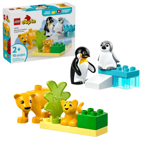 Конструктор LEGO Duplo 10941 Семейства диких животных: Пингвины и львы