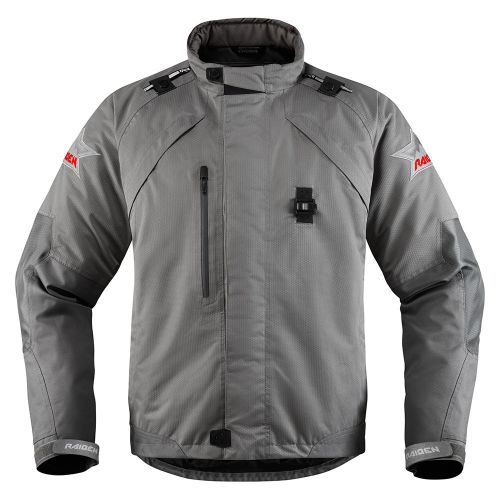 Купить Мотокуртка Текстильная Icon Raiden DKR Monochromatic / Серый