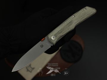 Складной нож FOX knives FX-525MITERZUOLA c клинком из стали BECUT, рукоять микарта