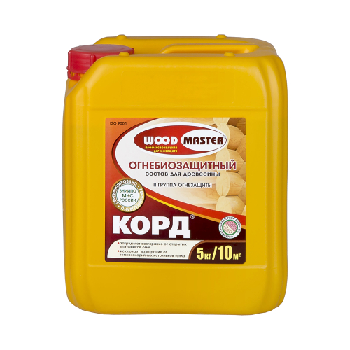 КОРД  ОГНЕБИОЗАЩИТНЫЙ СОСТАВ "WOODMASTER" 5 КГ "РОГНЕДА", 15899