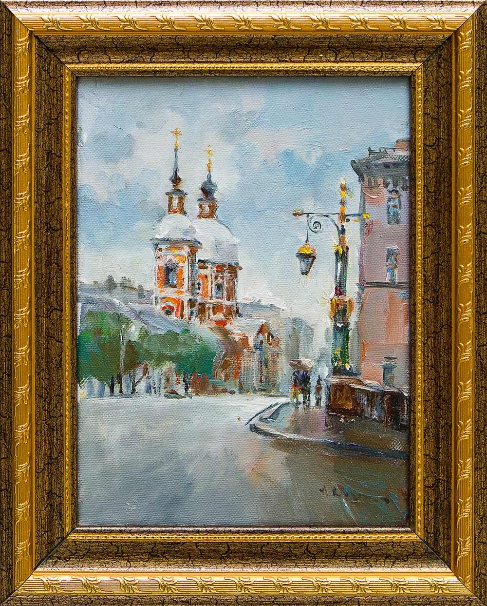 Картина маслом "Улица Пестеля" Русанов