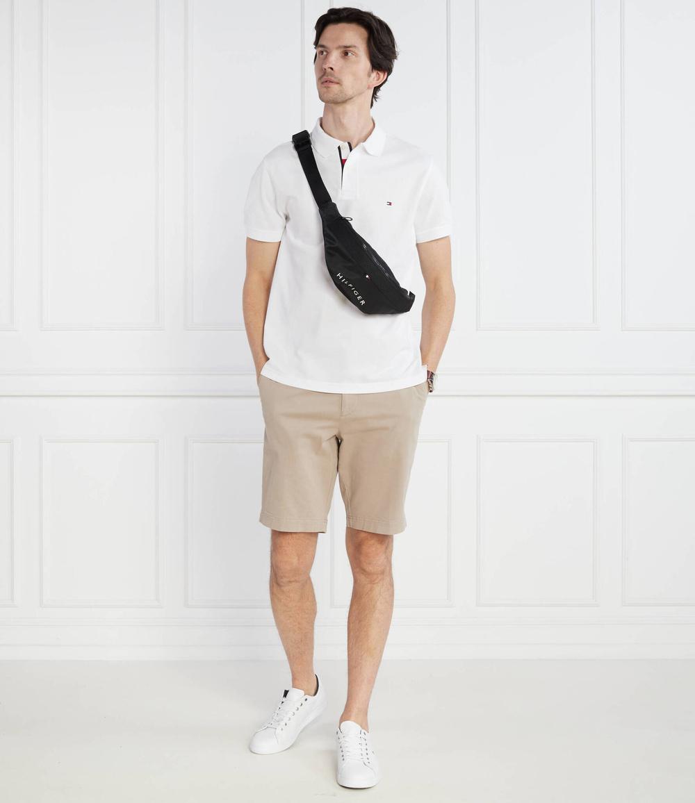 Поло FLAG UNDER PLACKET Tommy Hilfiger - белый(MW0MW31684)