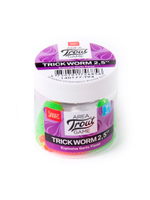 Слаги съедобные искусственные LUCKY JOHN Pro Series TRICK WORM 2,5in (6.35)/F05 7шт.