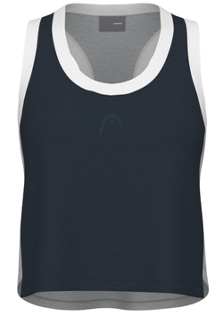 Женский топ теннисный Head Play Crop Top - navy/grey