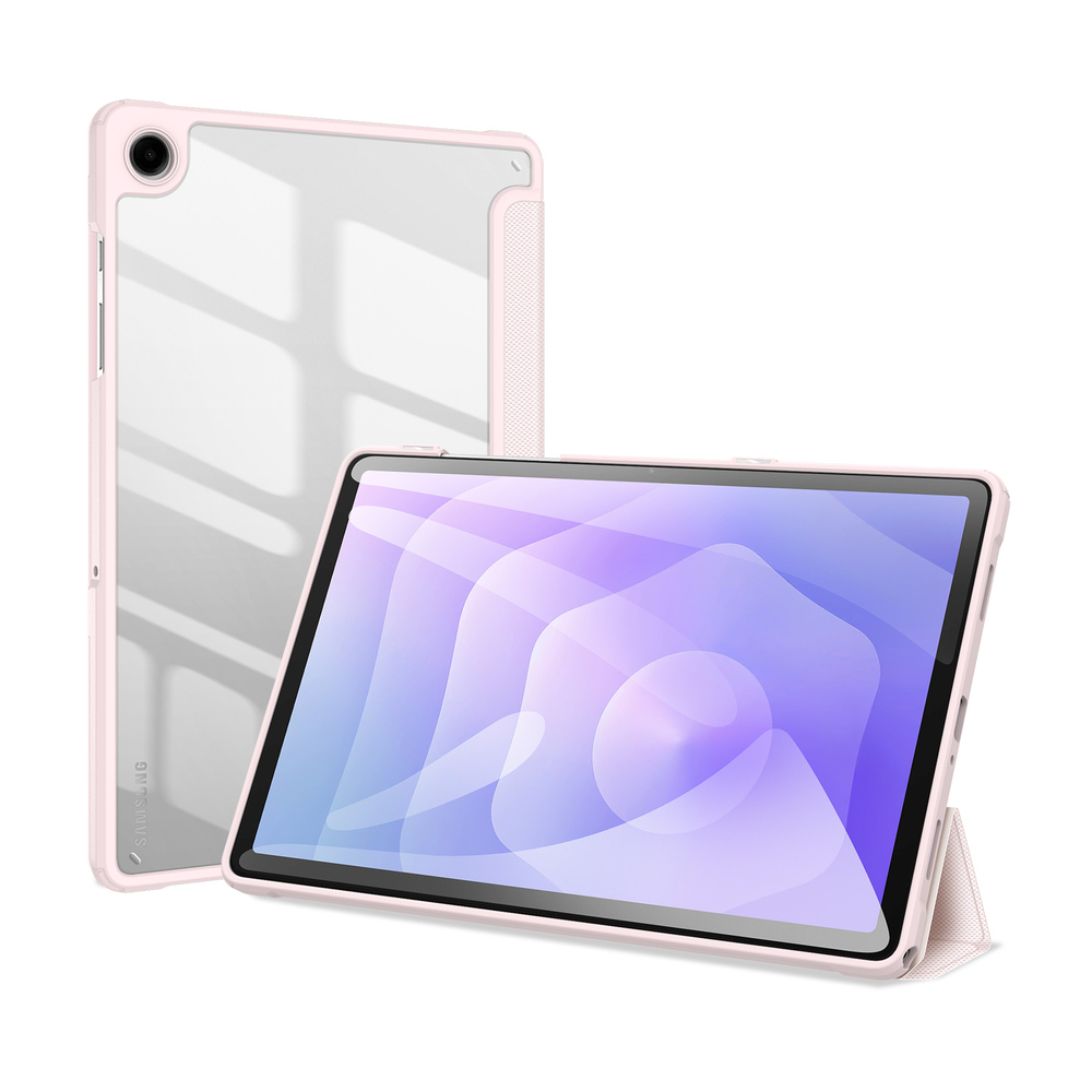 Чехол книжка розового цвета для планшета Samsung Galaxy Tab A9 Plus и Tab 11 Plus, серия Toby Series от Dux Ducis