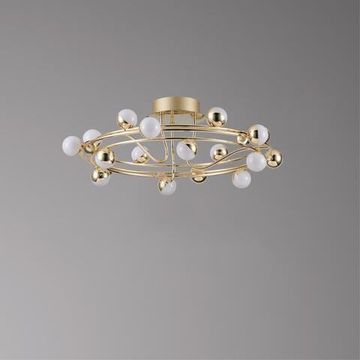 Потолочная люстра LED 18*3W 3000К APL.774.07.54 золото Delfin Aployt