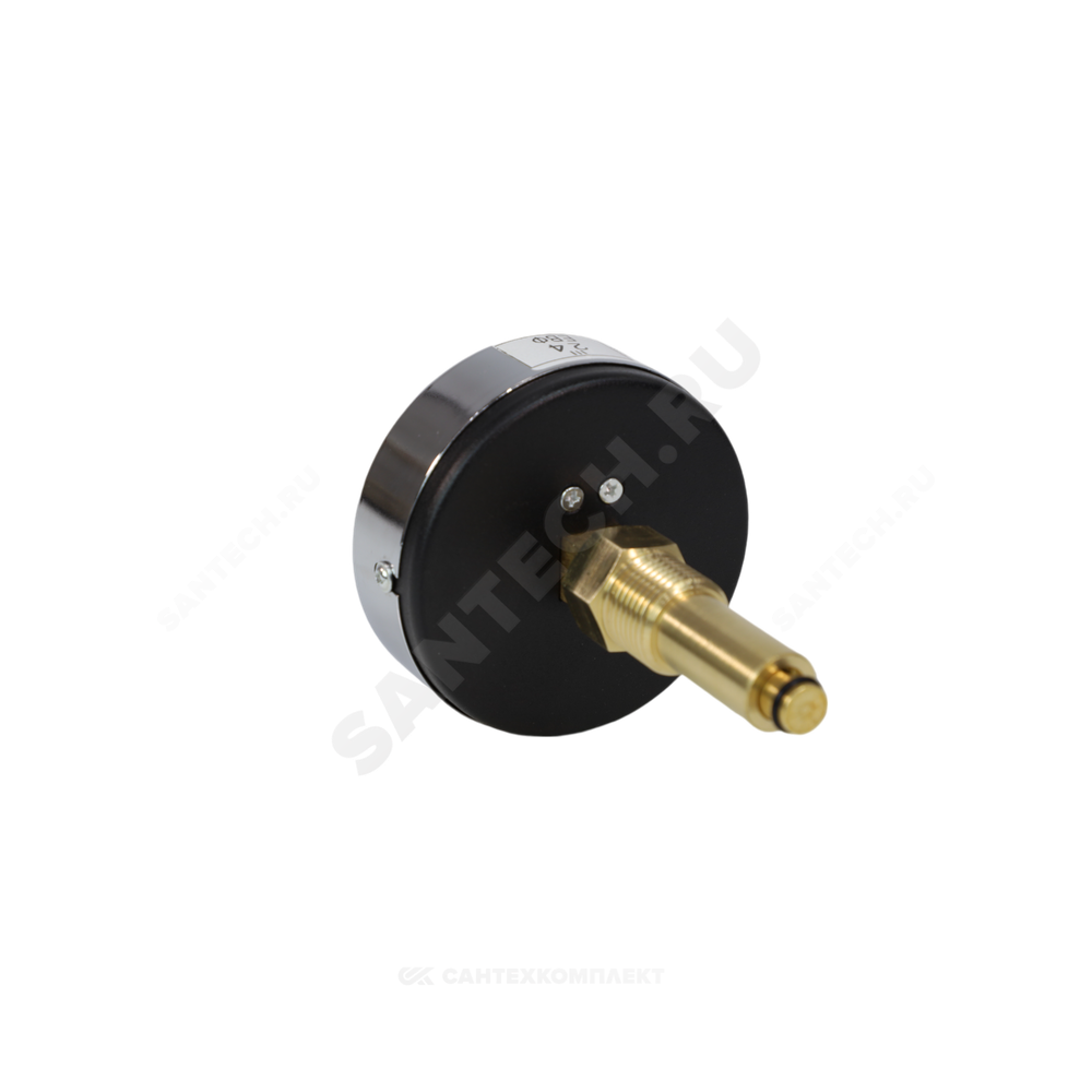 Термоманометр МД04 осевой Дк80 0-1,0 МПа L=40мм G1/4" 120С с переходником на G1/2" ЭКОМЕРА МД04-80-G-1МПа-120-L-40-ОИ