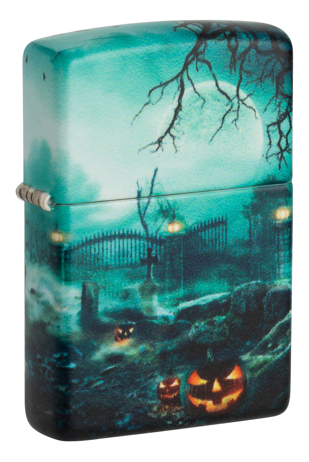 Зажигалка Zippo Graveyard с покрытием 540 Matte, латунь/сталь, разноцветная, 38x13x57 мм