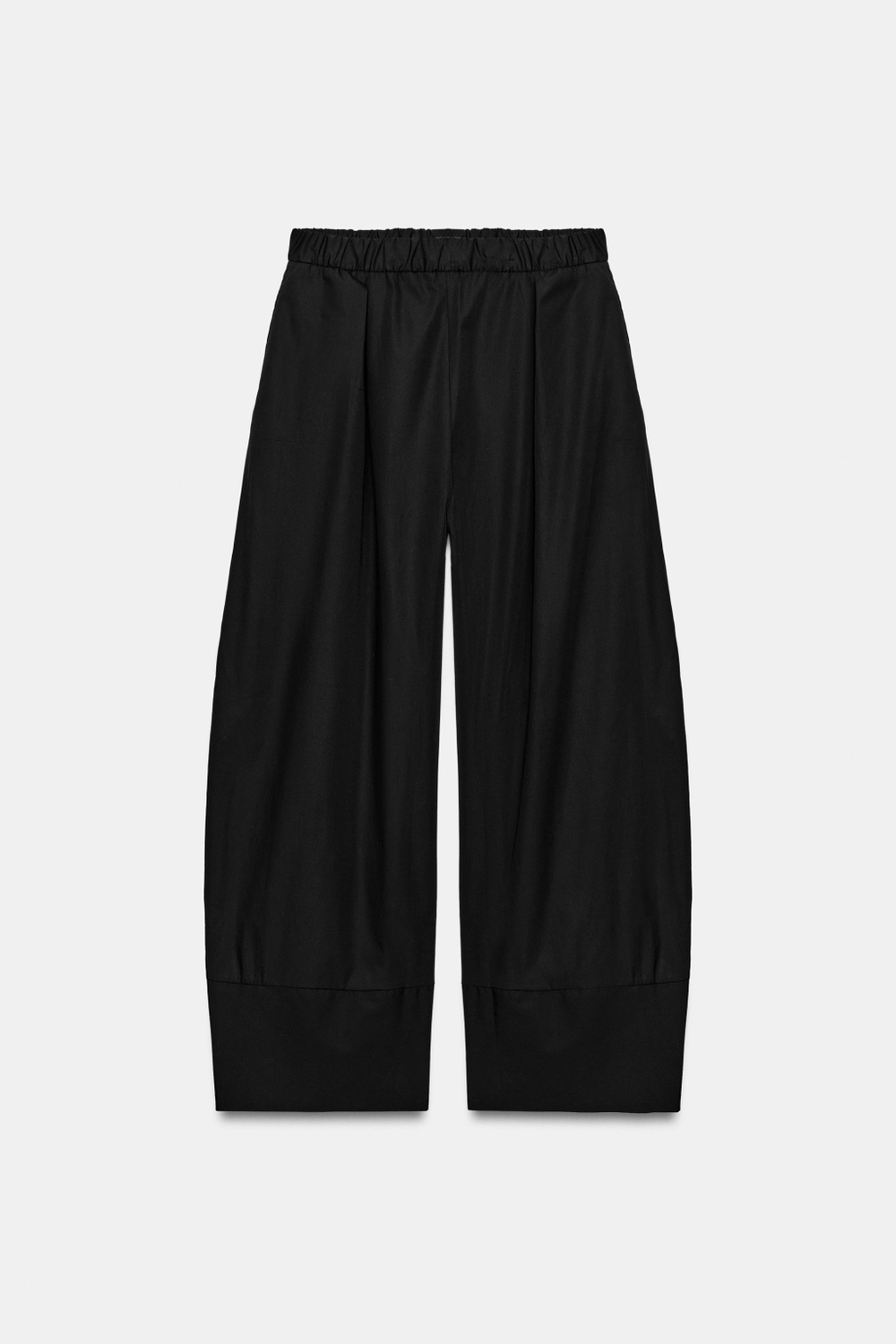 ШИРОКИЕ БРЮКИ ИЗ ПОПЛИНА — ZARA