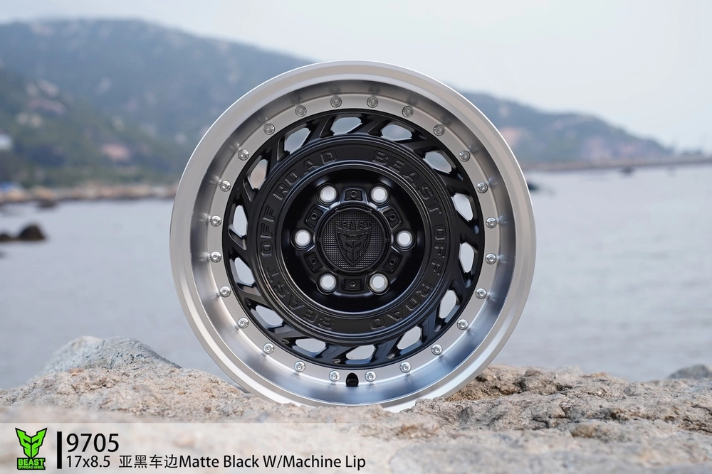 Диск колёсный литой BEAST OFFROAD 9705 R17 8,5 ЕТ0 Matte Black Machine Lip