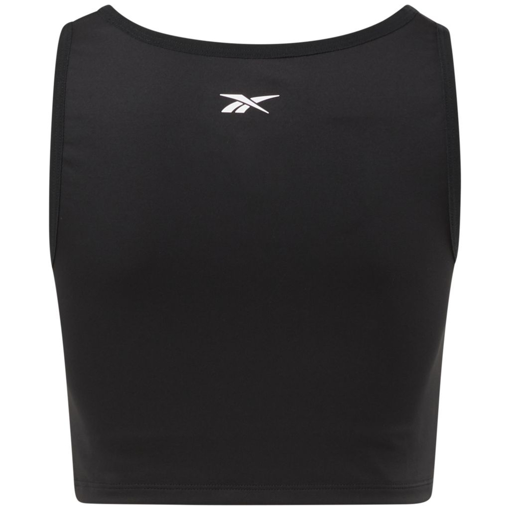 Женский теннисный топ Reebok Studio Ruched Cropped Tank Top W - black
