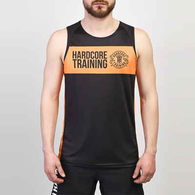 Тренировочная майка Hardcore Training Black/Orange