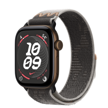 Умные часы Apple Watch Series 12 GPS + Cellular 42mm Darkbronze Aluminum Case with Pavement Grey Nike Sport Loop One Size (Fits Most)