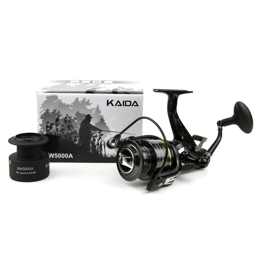 Безынерционная катушка 5000 с байтраннером Kaida KW (6+1BB, мет. шпуля)