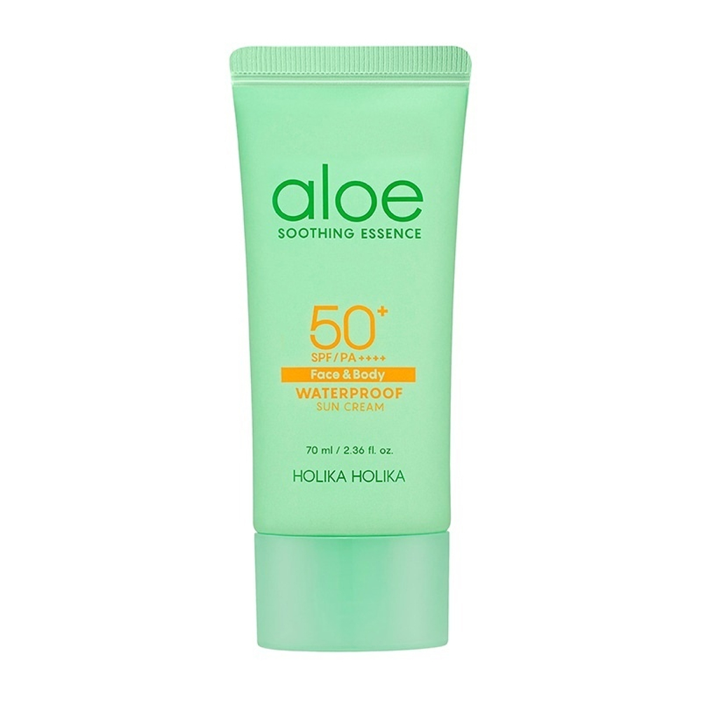 Крем солнцезащитный водостойкий HOLIKA HOLIKA Aloe Waterproof Sun Cream SPF 50+ PA++++ 70 мл