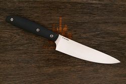 Нож кухонный MOYO Геликон шеф 165мм, сталь AR-RPM9, рукоять G10-extra черный