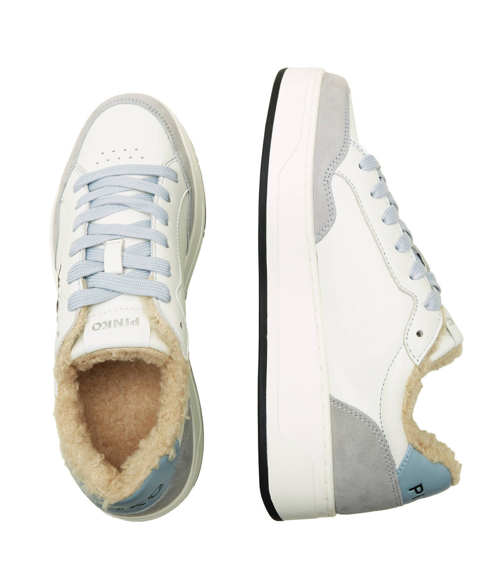 Кожаные кроссовки bondy 2.0 sneaker pelle vitell Pinko - белый(101681 A13S)