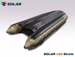 Лодка надувная моторная solar-420 strela jet tunnel