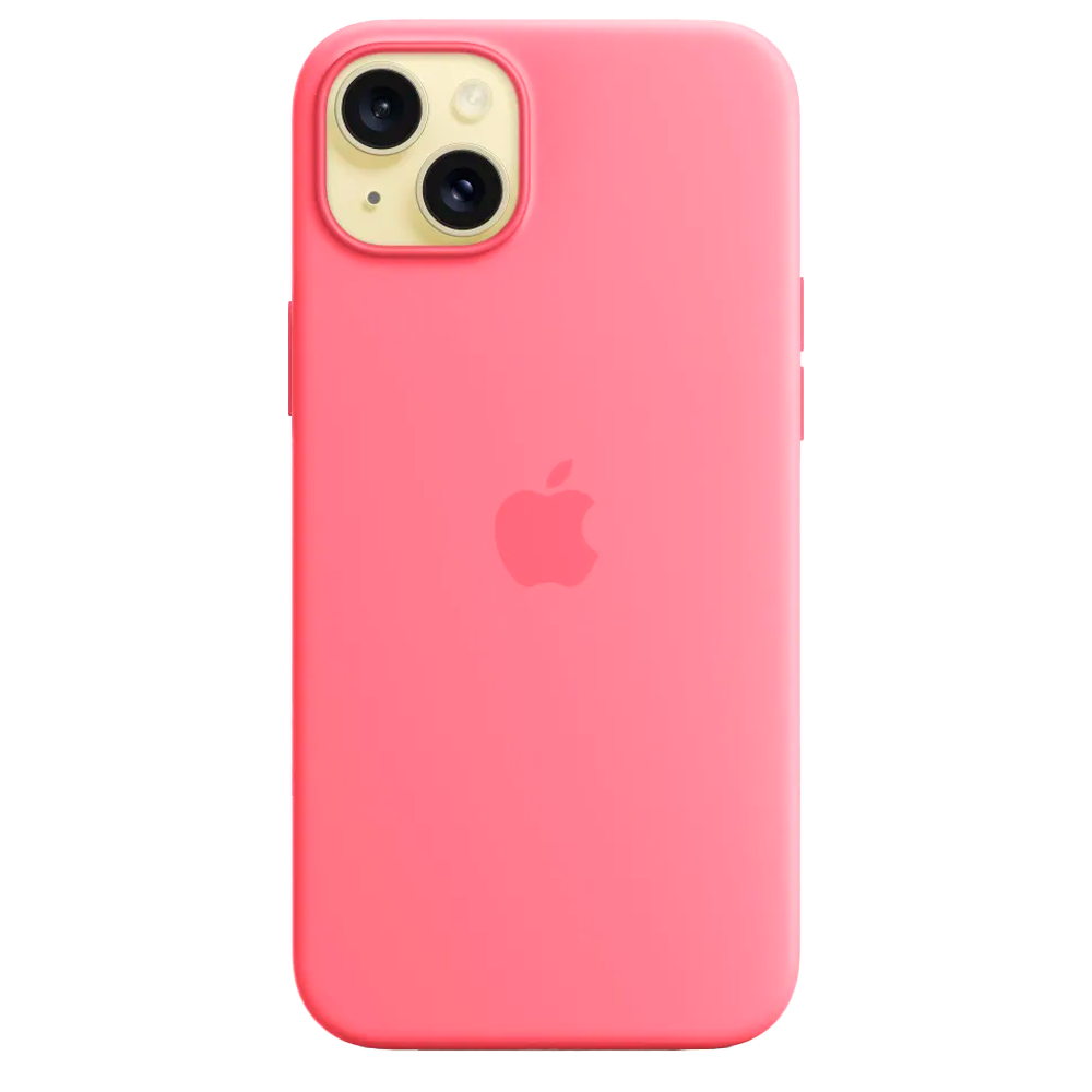 Силиконовый чехол с поддержкой MagSafe Apple Silicone Case для iPhone 15 Plus, Pink (Розовый)