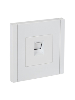 Розетка компьютерная RJ45 кат.5E FORTE&PIANO FP232 бел. IEK FP-K10-1-K01
