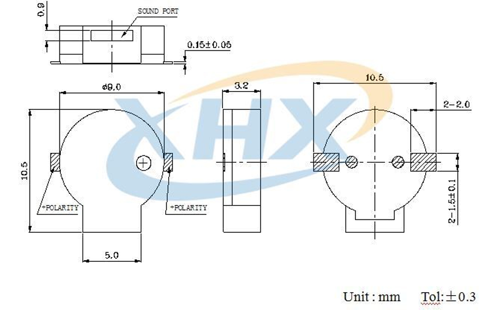 Зуммер SMD9032/9*3.2мм