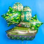 Шар (22''/56 см) Звезда, С Праздником!, Камуфляж, 1 шт. в упак.