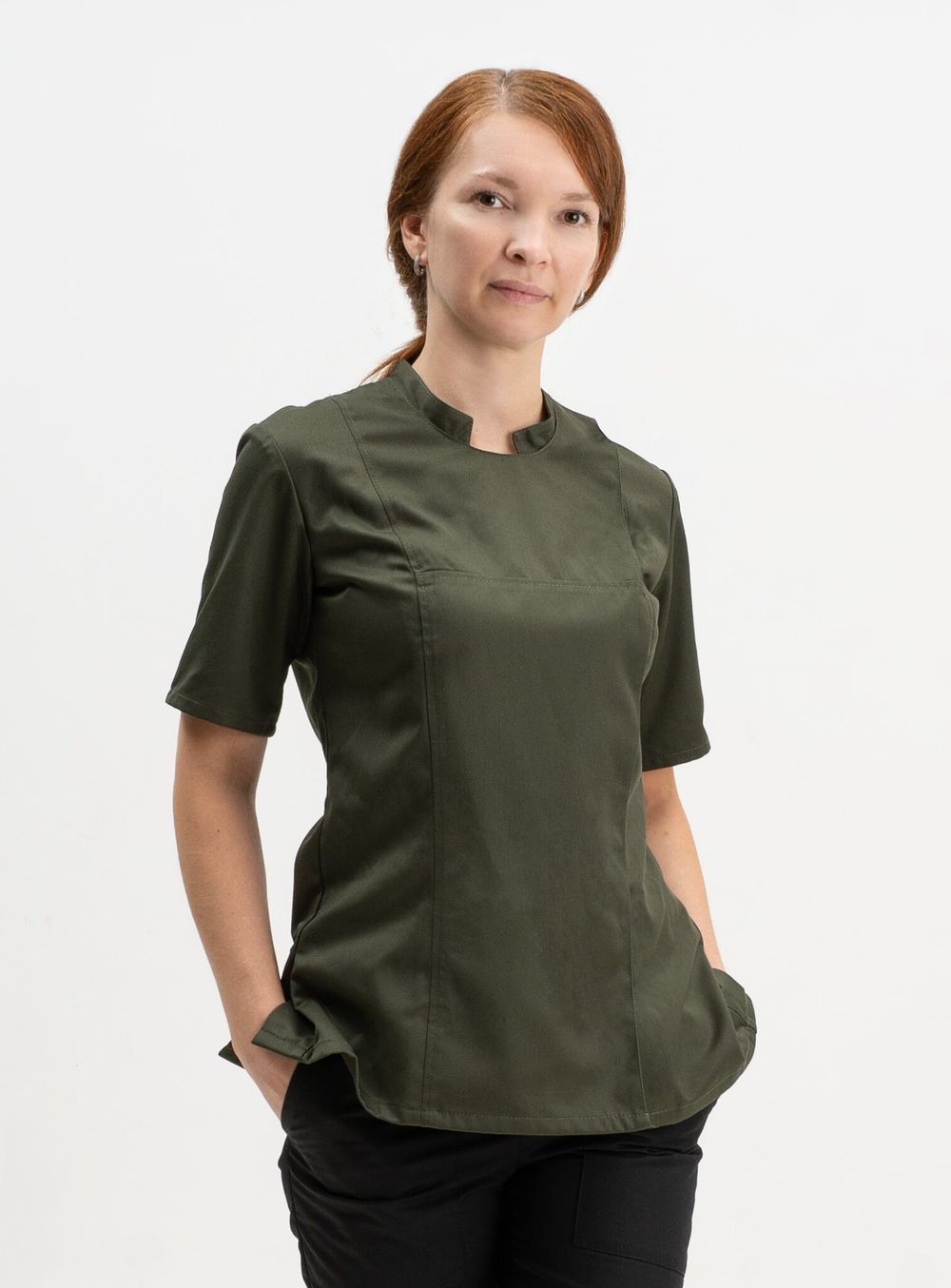 Китель повара женский хаки