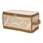 Короб складной на молнии "Листья", Д300 Ш150 В150, бежевый