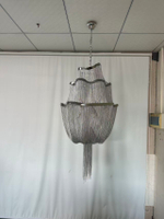 Pendant design lamp Stream by Terzani Atlantis 3 (silver)