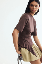 Топ из модала с драпированной панелью - H&M