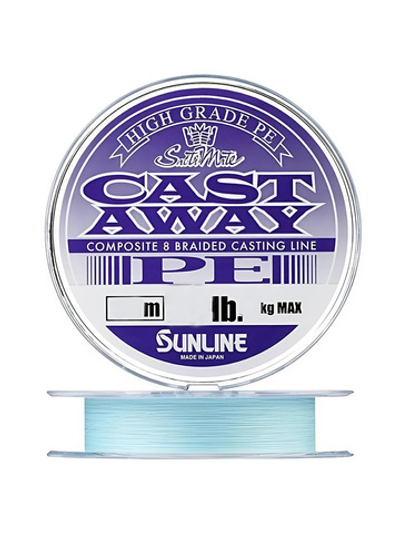 Плетеный шнур для рыбалки SUNLINE NEW CAST AWAY PE 150M HG 50LB