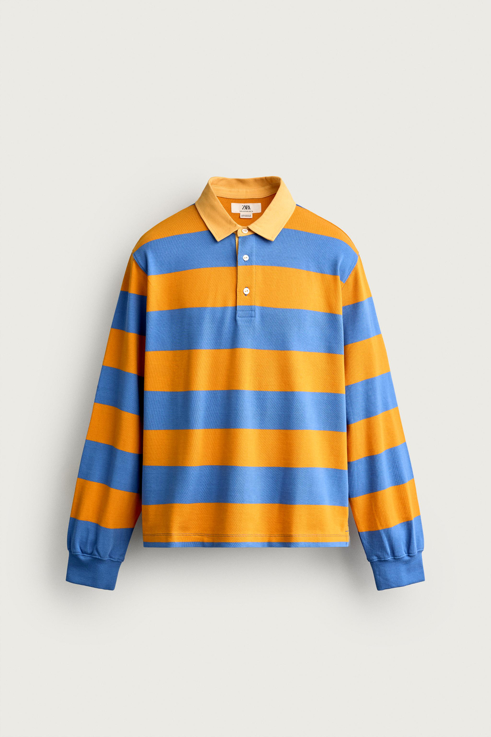 ПОЛО В ПОЛОСКУ С КОНТРАСТНЫМ ВОРОТНИКОМ — ZARA · 1887/312