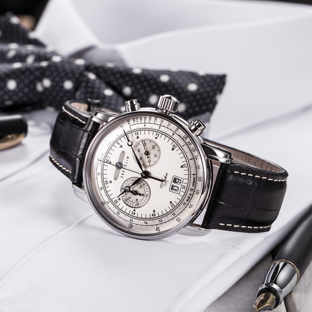 ZEPPELIN Quartz Movement Men"s Watches Watch 42 Silver Dial