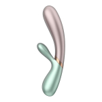 Зелёно-розовый вибратор-кролик 19,3см Satisfyer Hot Lover