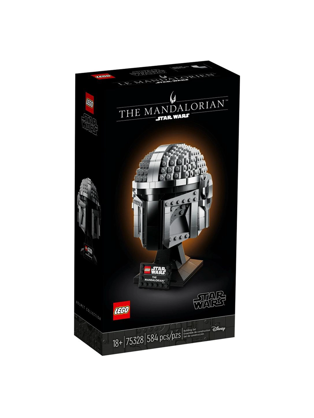 Конструктор Лего Звёздные Войны Шлем Мандалорца 75328 | LEGO Star Wars The Mandalorian Helmet набор из 584 детали 18+